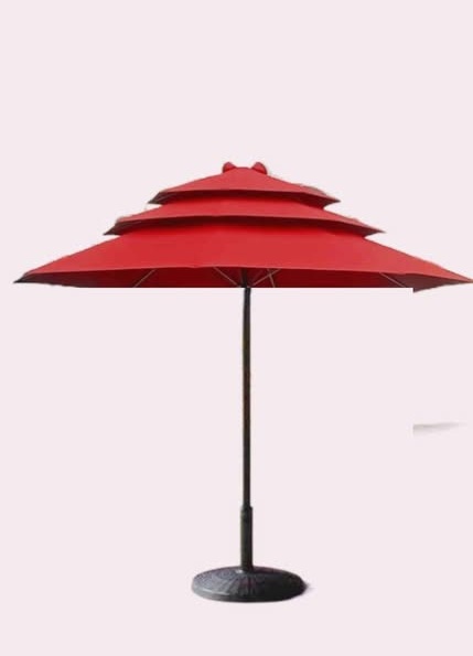 10 feet Plain Pyramid Cantilever Umbrella